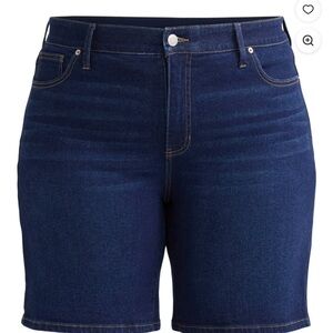 Terra & Sky Dark Blue Jean Shorts